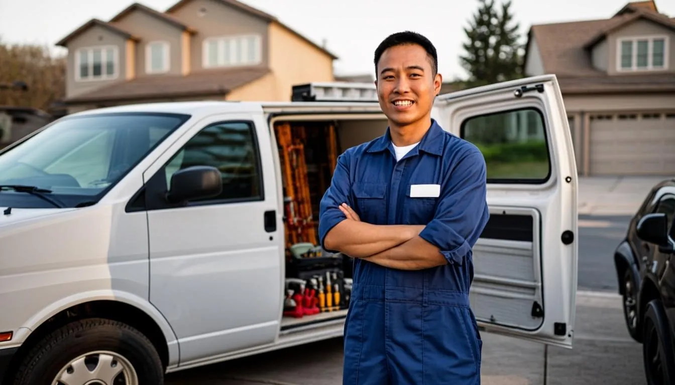 Diamond Bar Plumbing Pros technician ready for an emergency dispatch call