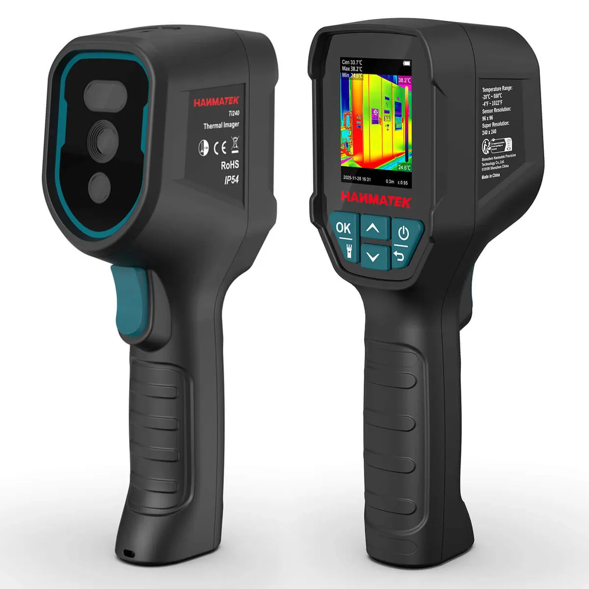 Infrared thermal scan of a floor revealing a warm stripe from a slab leak